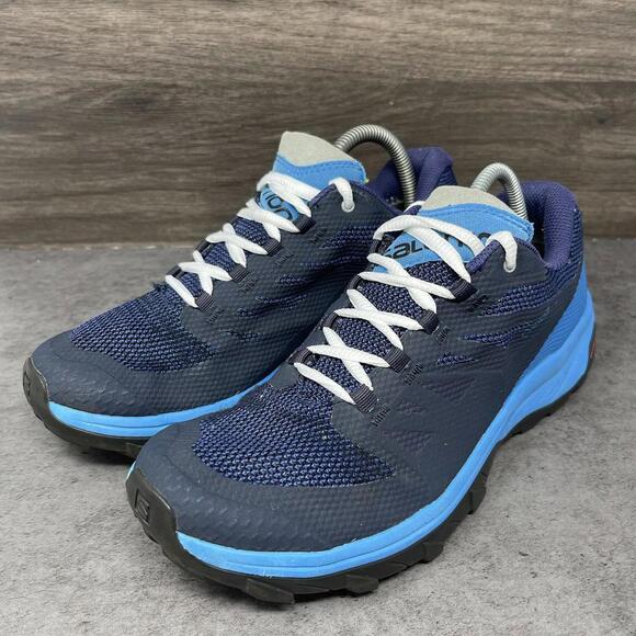 Salomon Outline GTX Shoes Mens Size 7.5 Black Blue Sneakers Gore Tex main image 9